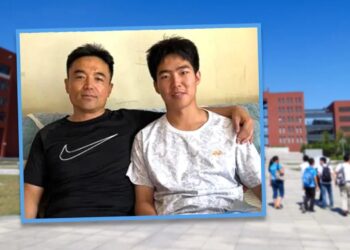 Dad & son both pass key university exam after helping each other